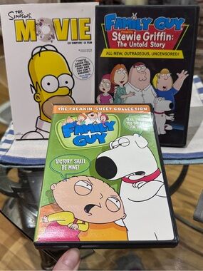😂 Family Guy & The Simpsons DVD Bundle | Stewie, Freakin’ Sweet & Simpsons Movie